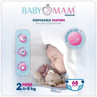 ПІДГУЗКИ BABYMAM EXTRA CARE MINI 2 (4-8КГ) 68ШТ. 2265704227 фото
