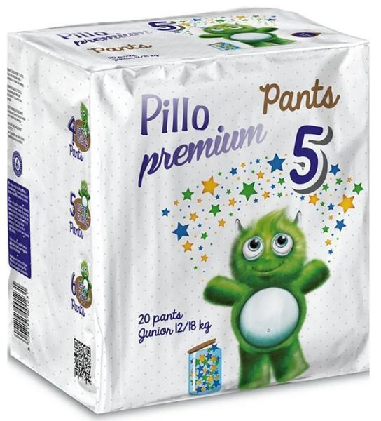 Підгузки-трусики Pillo Premium 5 (12-18 кг) 5шт пробний набір фото