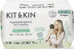 Еко підгузки Kit&Kin Великобританія 1 (2-5кг) 38шт 2002976251 фото