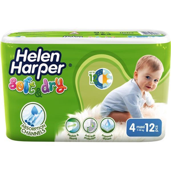 Підгузки Helen Harper 4 (7-18 кг) 72шт 5411416060079 фото