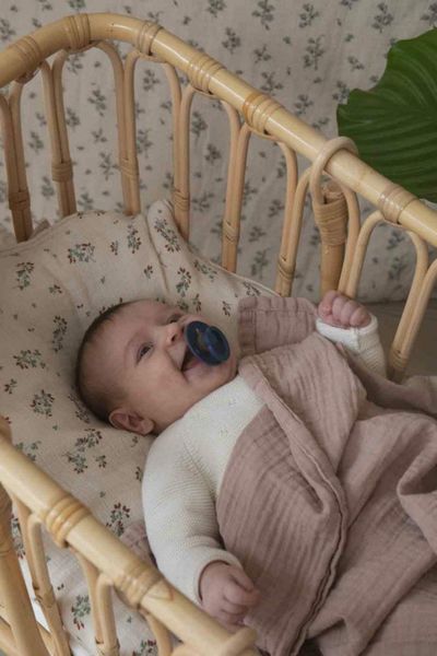 Пустушка BIBS Colour Latex Round (кругла) від 6міс - Steel Blue 5713795215782 фото