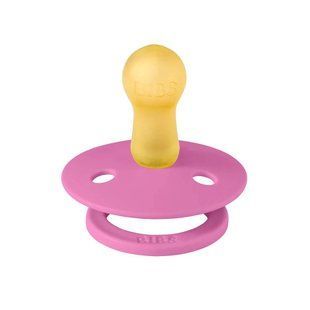Пустушка BIBS Colour Latex Round (кругла) &ndash; Bubblegum від 6міс. 5713795260621 фото