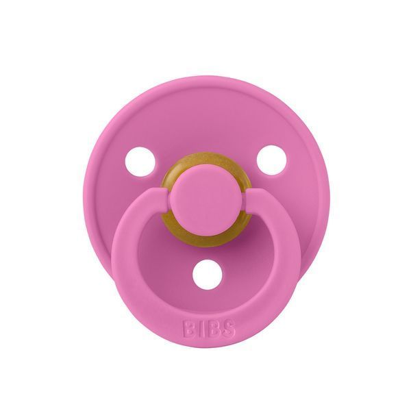 Пустушка BIBS Colour Latex Round (кругла) &ndash; Bubblegum від 6міс. 5713795260621 фото