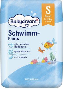 Підгузки-трусики для плавання Babydream swim pants S (5-11 кг) 12шт 2770139156 фото