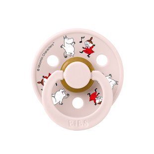 Пустушка BIBS x Moomins Colour Latex Round (кругла) Dancing Friends &ndash; Petal від 6 міс 5713795273546 фото
