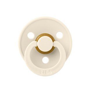 Пустушка BIBS Colour Latex Round (кругла) від 18міс &ndash; Ivory 5713795030279 фото