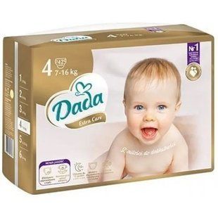 Підгузки Dada Extra Care Польща 4 (7-16кг) 42шт 2423458788 фото