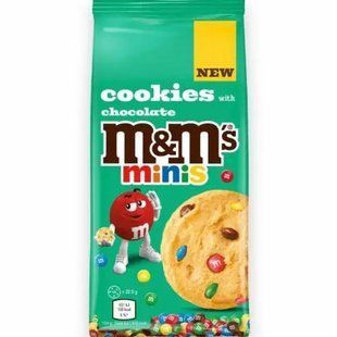 Печиво M&M's Minis Cookies з шоколадними драже 180 г 2666399640 фото