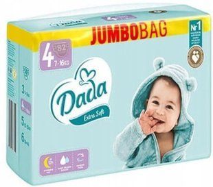 Підгузки Dada extra soft 4 (7-16кг) 82 шт 1460810257 фото