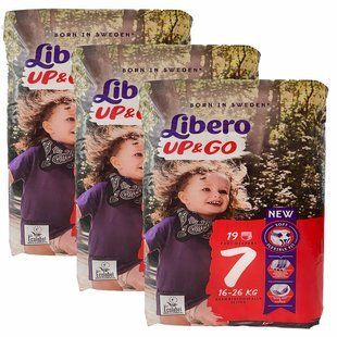 Підгузки-трусики Libero up&go Швеція 7 (16-26кг) 57шт 2140730945 фото