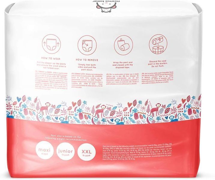 Підгузники-трусики Mama Bear super soft Польща 5 (13-20кг) 40шт 2530318813 фото