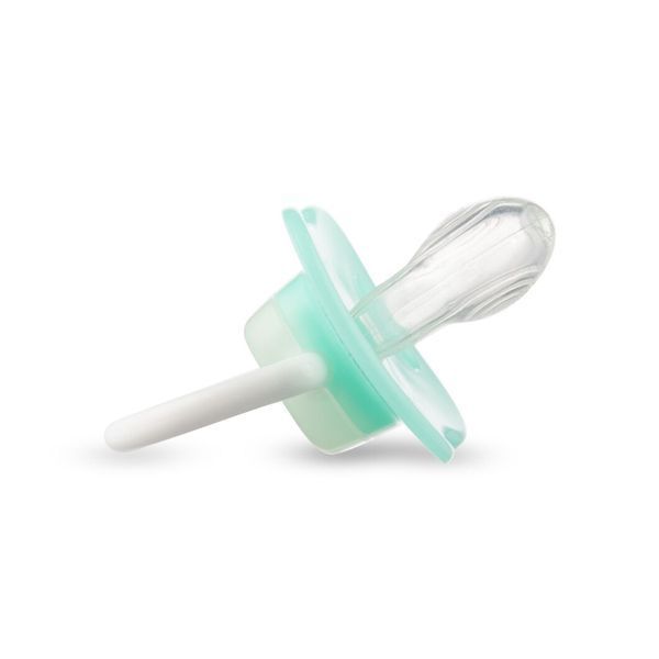 Пустушка Canpol babies силіконова симетрична 6-18 міс Toys (бірюзова машинка) світиться в темряві Glow 5903407232928 фото