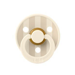Пустушка BIBS Studio Colour Latex Round (кругла) Block &ndash; Ivory / Vanilla від 6 міс 5713795259342 фото