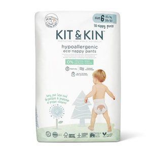 Підгузки-трусики Kit&Kin Великобританія 6 (15+кг) 18шт преміум клас 1723974580 фото