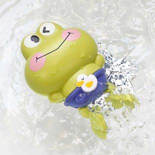 Заводна іграшка для води "Жабеня веселе", 1шт (салат) 2665654993 фото