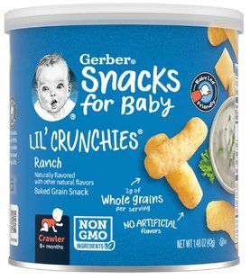 Кукурудзяні палички Gerber Lil 'Crunchies Ranch для малюків від 8 місяців, 42г 2687533619 фото