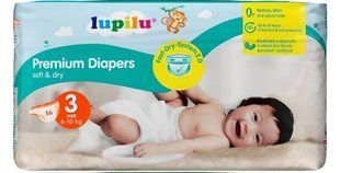 Підгузники Lupilu soft&dry Німеччина 3 (4-9кг) 56шт 1815610036 фото