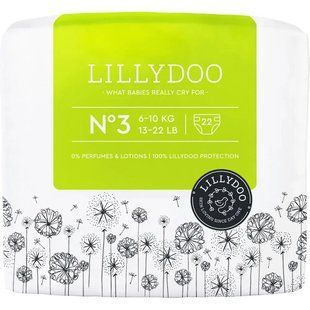 Підгузки Lillydoo Німеччина 3 (6-10 кг) 44шт 2839023559 фото