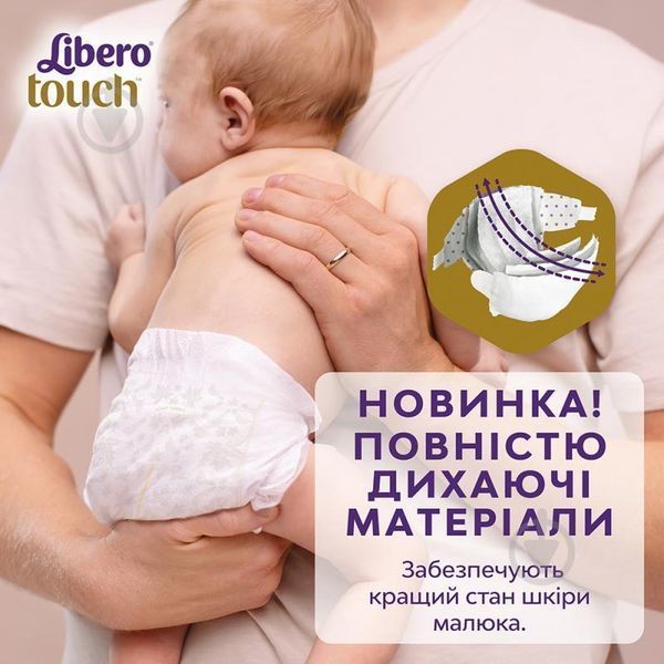 Підгузники Libero Touch Швеція 4 (7-11кг) 44шт 2029563451 фото