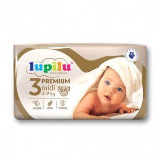 Підгузки Lupilu premium 3 (4-9кг) 54 шт. 1475472884 фото