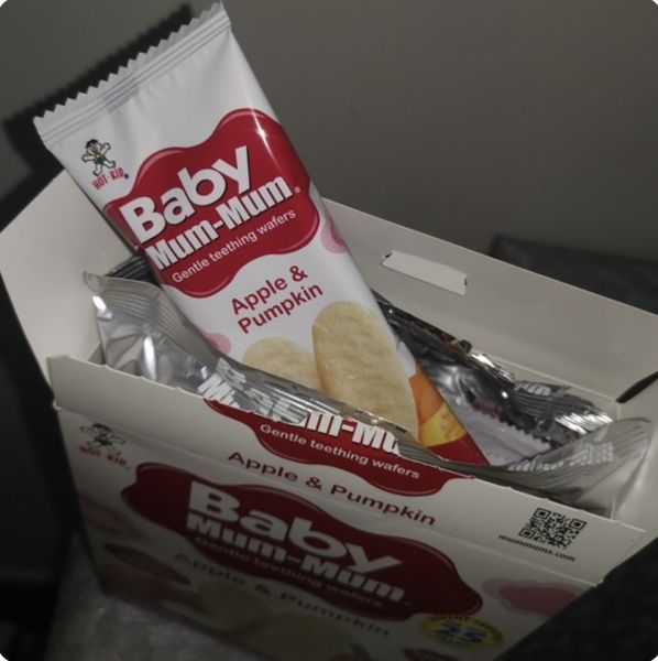 Вафлі для м'якого прорізування зубів Baby Mum-Mum яблуко-гарбуз, 24 шт 2118838540 фото