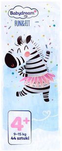 Підгузки Babydream Fun&Fit Польща 4+ (9-20кг) 44шт 1922015733 фото