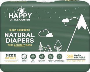 Підгузки преміум-класу Happy Little Camper 2 (5-8кг) 36шт 2580659018 фото