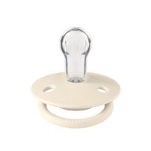 Пустушка BIBS De Lux Silicone Round (кругла) &ndash; Ivory 0-36 міс. 5713795195374 фото