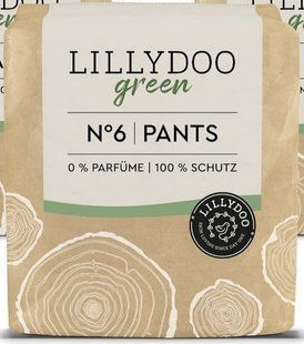 Підгузки-трусики Lillydoo green Німеччина 6 (15+кг) 19шт 1665668001 фото