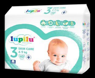 Підгузки Lupilu Skin Care 3 (4-9 кг) 40шт 2552395395 фото