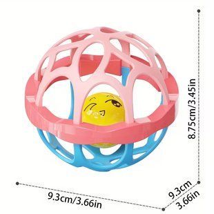 Розвиваюче брязкальце-куля Baby Rattle Toys для малюків 0-18 місяців (рожевий) 2879103023 фото