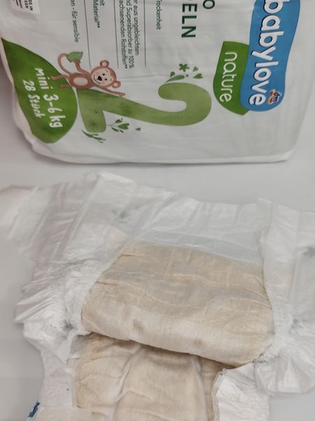 Підгузки Babylove nature Німеччина 3 (4-9кг) 144шт (упаковка на місяць) 2820365236 фото