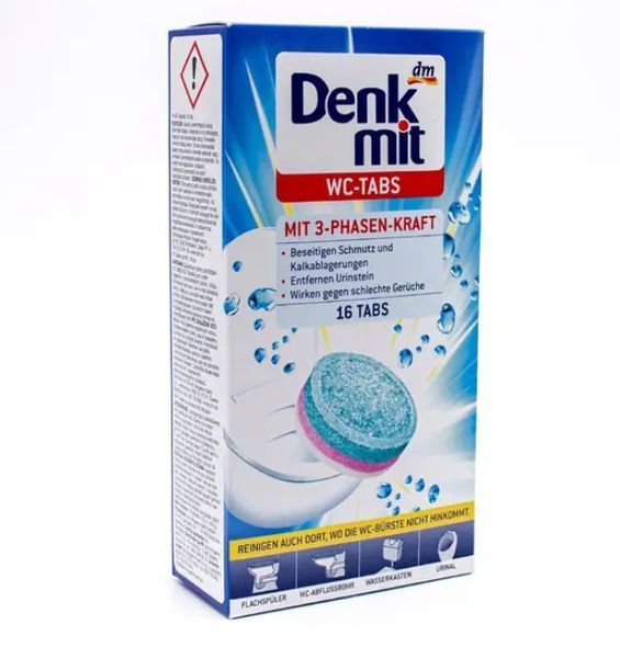 Таблетки для очищення унітазу Denkmit 16 шт х 25 г 2225582079 фото