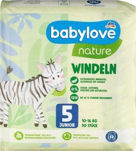 Підгузки Babylove nature Німеччина 5 (10-16кг) 30шт 2123156423 фото