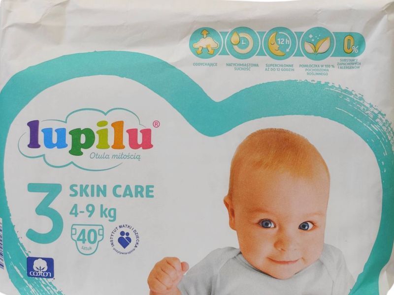 Підгузки Lupilu Skin Care 3 (4-9 кг) 40шт 2552395395 фото