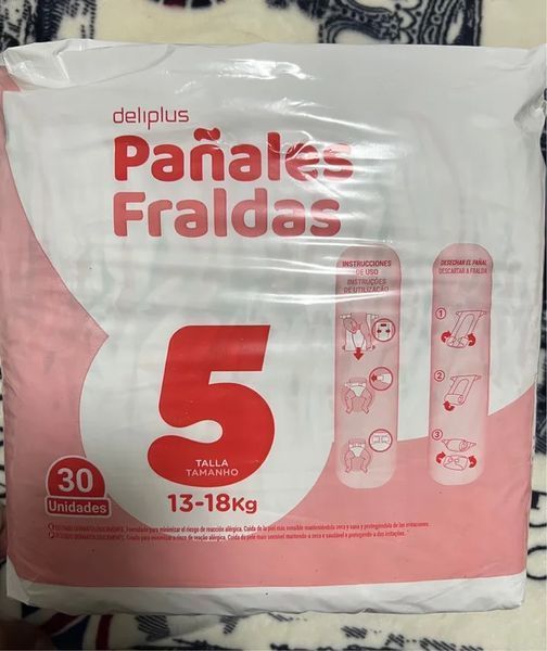 Підгузки Deliplus pa&ntilde;ales 5 (13-18кг) 30шт 2734323728 фото