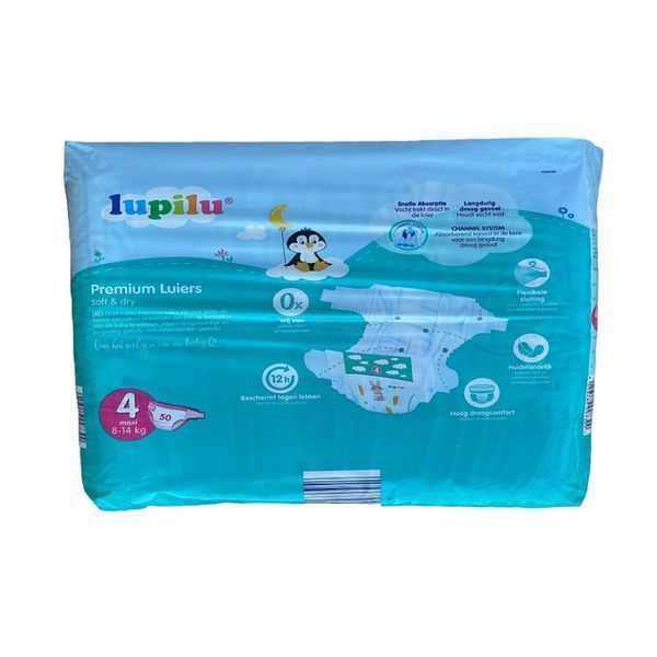 Підгузки Lupilu soft&dry 4 (8-14 кг) 50шт 2599548921 фото