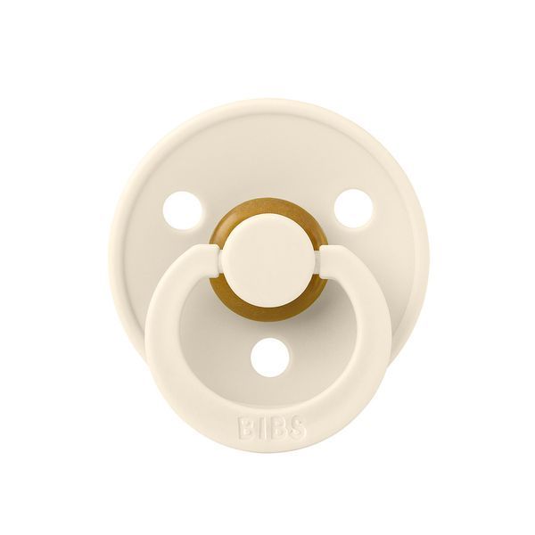 Соска пустушка BIBS Colour Latex Symmetrical (симетрична) &ndash; Ivory 0-6міс. 5713795240043 фото
