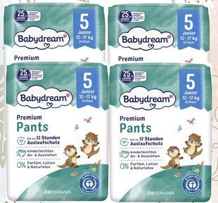 Підгузки-трусики Babydream Німеччина 5 (12-17кг) 80шт 2036617788 фото