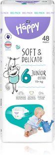 Підгузки Bella Baby Happy Soft&Delicate 6 Junior Extra (15+кг) 48шт 2509988557 фото
