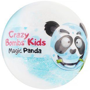 Бомба для ванн Rainbow Crazy Bombs Kids "Чарівна панда" з сюрпризом, 100г (блакитна) 4820240940838 фото