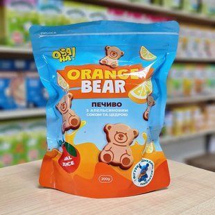 ОБА-НА Печиво Апельсиновий ведмедик з іграшкою. 200г 4820176521309 фото
