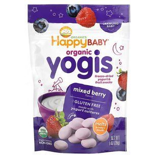 Happy Family Organics Органічні йогуртові цукерки "ягідний мікс" від 8 місяців, 28 г 2552471187 фото