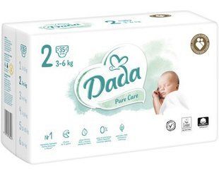 Підгузки Dada Pure Care Польща 2 (3-6кг) 35шт 2004060515 фото