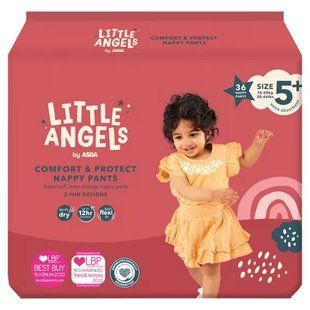 Підгузки-трусики Little angels 5+ (14-20 кг) 36 шт Великобританія 1704231558 фото