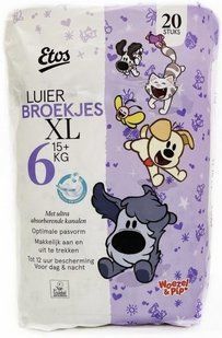 Підгузки-трусики Etos luier broekjes 6 (16+кг) 20 шт. 1544933616 фото