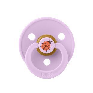 Пустушка BIBS Studio Colour Latex Round (кругла) від 6 міс Ladybug &ndash; Violet Sky 5713795269945 фото