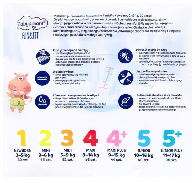 Підгузки Babydream Fun&Fit 1 (2-5кг) 30шт 1956905870 фото