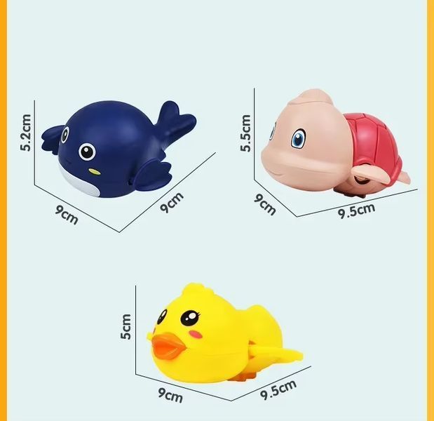Заводна іграшка для води "Кит", 1шт (Блакитний) 2540535177 фото