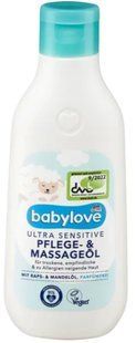 Дитяча масажна олія Babylove Massage Oil&Care Ultra Sensitive, 250 мл 2429251318 фото